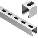 Strut Channel 1-5/8 Inch, Strut Trolley Track 4.76FT, 12 Gauge U Channel for Electric Conduits,Ceiling Grilles,Lifting,Cable Trays,Steel Strut Channel,1 Pack