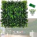 Grass Wall Panels, 12 PCS 10" x 10" Artificial Outdoor Privacy Panels UV-Protected Sun Proof Greenery Wall Backdrop, Boxwood Hedge Grass Wall Green Decor for Garden Party Wedding