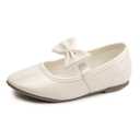LM Toddler/Little Girls Mary Jane Shoes Dress Shoes Bow Ballet Flats for Wedding, Party, School for Toddler Little Kids,Size 12