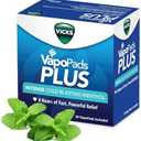 Vicks VapoPads Plus with Intense Cold Blasting Menthol - Vapor Pads Refill for Vicks Humidifiers and Steam Inhalers, Scent Pads for Congestion Relief, 16-Pack, Box Color May Vary