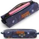 Mr. Pen- Cute Pencil Case Pouch, Navy Blue Color, Multipurpose Canvas Bible Pencil Pouch (1 Pack)