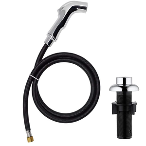 Kitchen Sink Sprayer Head Re.. with Hose and Holder Chrome