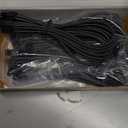 EZDIY-FAB PSU Extension Cable Sleeved Custom Mod PC Power Supply Cable, Soft Nylon Braided with Comb Kit 24PIN/8PIN to 6+2Pin/ 8PIN to 4+4PIN-30CM 300MM-Carbon