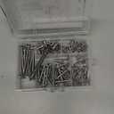  130 Pcs WensiLon #8 Phillips Truss Head Wood Screws Stainless Steel 410 Quick Metal Self Tapping Assortment Kit