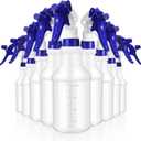 10 Pack Spray Bottles 16 Oz Empty Water Spray Bottles for Cleaning Heavy Duty Refillable Squirt container with Measurements Adjustable Nozzle for Household Commercial Industrial(Blue) (Stylish Style)
