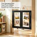 Swinging Cafe Door with Hinges, Single Saloon Half Doors 23.6" W x 29.5" H