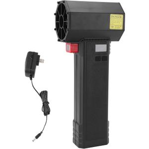 Electric Cordless Fan Dust Blower 50000RPM 1600g Thrust with 4 Speed Modes Rechargeable Handheld Blower for Keyboard Car Home LED Light for Dark Corners (US Plug)