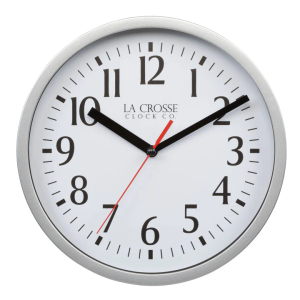 La Crosse Technology 8 In. White Basics Analog Wall Clock