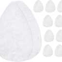 IMPRESA Facial Exfoliating Pads - Deep Cleansing Facial Sponges - Daily Exfoliation Face Scrubbers - Extra Thick Face Sponge - White, Pack of 10