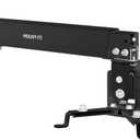 Mount-It! Wall or Ceiling Projector Mount with Universal LCD/DLP Mounting for Epson, Optoma, Benq, ViewSonic Projectors, 44lb Load Capacity, Black