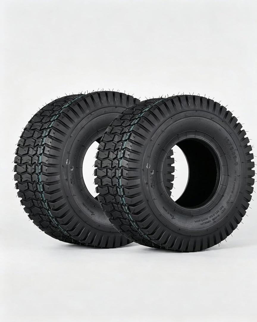 Lawn Mower Tires 20x8.00-8 4PR Tubeless Turf Tires Set of 2 for Riding Mower Garden Tractor Golf Cart, Tires Only Wheel Not Included
