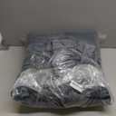 EVERGRACE Pearl Velvet Quilt Set King Size, Luxurious Soft Velvet Comforter Set, Lightweight Oversized Bedspread Coverlet, Box Stitch Quilted Bedding Sets for All Season, with 2 Shams, Stormy Blue