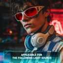 TIJN Sonia Red Sleep Glasses Orange Lens for Blue & Green Light Blocking,Dual AR Coating,Wraparound Frame for Gaming Screen