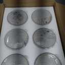 GO&SO 6 Pack Clear Bubble Seeded Glass Shade, 5.5in Height, 3.94in Diameter, 1.65in Fitter, Cylinder Glass Lamp Shade Replacement,for Pendant light/Wall Sconce/Floor Lamp/Desk Lamp/Chandelier