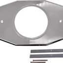 Westbrass One-Hole Remodel Plate for Moen and Delta, Polished Nickel, D502-05