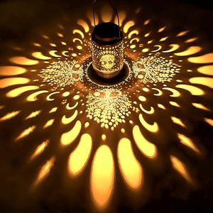 Solar Lanterns Outdoor Waterproof Tree of Life Garden Decor Gifts for Women Mom Grandma Hanging Lights Metal Lantern Decoration Outside for Yard, Patio, Backyard, Porch,Lawn (12"x18")