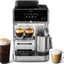 Ninja AutoBarista Fully Automatic Espresso, 10 Drink Options, AE1001 | One Touch Hot & Iced, Built-in Coffee Grinder, Milk Frother, Easy Self-Clean, Latte, Cappuccino, Cold Brew