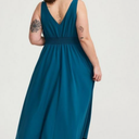 Torrid Stretch Woven Maxi Active Dress Green-Blue, Size M