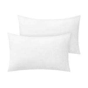 BEDELITE Flannel King Size Pillow Cases Set of 2, Super Soft Fleece Pillowcases with Zipper for Bedroom, Sofa, Couch,Luxury Cozy Fuzzy Velvet Pillow Shams for All Seasons(20x36 Inches,Bright White)