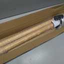 Dolibest 3-10 ft Wood Handrail Indoor Stairs Handrail Wall Mount Handrail w/Sturdy Metal Barckets, Non-Slip and Comfty Handrail Barrier-Free Staircase Grab Bar for Elderly, 1-1/2'' Round