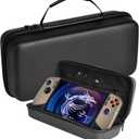 Case for MSI Claw 8 AI+(2025),Travel Carrying Bag Cover for MSI Claw 8 AI+ A2VM Handheld Gaming, Hard Case with Stand Mode & Mesh Pocket for MSI Claw 8 AI+ Accessories(Black)