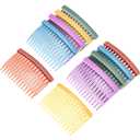Chuangdi 10 Pcs Hair Combs for Women Accessories Decorative French Hair Side Combs Accessory for Fine Thin Curly, Colorful Solid Plastic 14 Wide Teeth for Daily Summer Party Wedding Dances Gifts