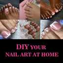 2 x Toe Nail Press Ons Toenails,Thick Toe Nail Tips,180Pcs French Toe Press On Nails,15 Sizes Toe Nails Press On Toenails For Women, Fake Toenails,Gel Toe Nails Valentines Day Gifts for Her