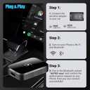 Wireless carplay Adapter, Auto 2025 Upgrade Car Adapter, Plug&Play CarPlay Box Dongle Dongle for iPhone & Android Auto | Supports CarPlay for Cars | Dual System, 5G WiFi, Easy Setup