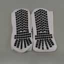 LUX Anti Slip Soccer Knee Socks,Non Slip Football/Basketball/Hockey Sports Grip Socks White Small
