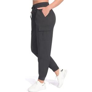Women's Cargo Joggers Lightweight Hiking Pants Athletic Outdoor Travel Pants Workout Running Pants (XS)