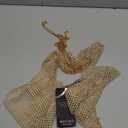 Sexy Lingerie Set for Women Glitter Chain Chemise See-Through Nightgown Mini Dress (Beige)