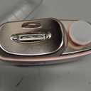 Electric Nail Clipper with LED Light - 3in1 Baby Nail Trimmer Electric for Finger, Automatic Electric Nail Clipper with Polishing, Gift for Adult and for Senior, Pink