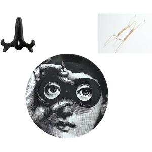 Decorative Plates Handmade Ceramic Ornament for Home&Office Wall Decors (with Hanger) (F2)