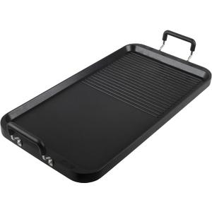 Vayepro 2-in-1 Stove Top Griddle & Grill Pan, 20 Inch Non-Stick Double Burner Griddle for Gas, Electric, and Camping Stoves, Perfect for Pancakes, BBQ, and Indoor/Outdoor Cooking