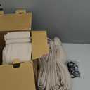 MIULEE Pinch Pleated Thick Linen Curtains 90 Inch 4 Panels Set Back Tab Memory Trained Pinch Pleat Semi Sheer Light Filtering Privacy Curtain Let Light in Window Drapes for Living Room Bedroom Taupe