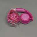 iClever BTH22 Kids Bluetooth Headphones, 60H Play Time, 74/85 dBA Safe Volume, Bluetooth 5.4, USB C, Over Ear Kids Headphones Wireless with Mic AUX Cord for iPad/Tablet/Travel, Blossom Pink