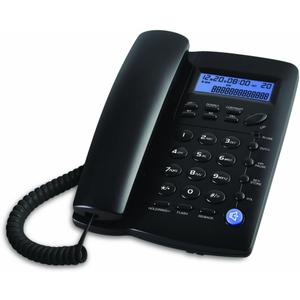 Ornin Y043 Corded Landline Telephone for Home, Caller ID/Call Waiting, Easy-to-Use, Speaker, Display, Desk Phone Only (Black)