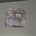 2 x LuckForever 4 Boxes Iridescent Spring/Summer Glitter Sequins Holographic Letter Glitter Peach Heart/Pentagram Glitter Mixed Glitter DIY Design Manicure Decorations Sets for Nail Art/Craft/Makeup. (colored)