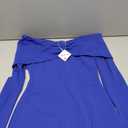 Caracilia Womens Off the Shoulder Bodycon Maxi Dress Fall Sexy Elegant Long Sleeve Ruched Club Party Formal Cocktail Dresses Royal Blue Medium