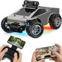 RC Cars with Camera Remote Control Truck with 720P HD FPV Camera, All-Terrain Remote Control Car with Led Light Rechargeable Battery, 1:28 RC Car Vehicle Toy Gifts for Kids Boys Girls