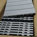 36 sq. ft Plastic Interlocking Deck Tiles, 36 Pack,12"x12" Waterproof Outdoor Flooring All Weather Use, Patio Floor Decking Tiles for Porch Poolside Balcony Backyard, Dark Grey
