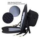 JAYEGT Kayak Seat Deluxe Padded Back Canoe Seat with Back Support SUP Paddle Board Seats Fishing Seat for Universal Sit with Detachable Storage Bag and 4 Adjustable Straps.