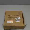 Kakoya Flameless LED Candles with Timer 5 Pc Flickering Flameless Candles for Romantic Ambiance and Home Decoration Stable Acrylic Shell,with Embedded Star StringBattery Operated CandlesRed