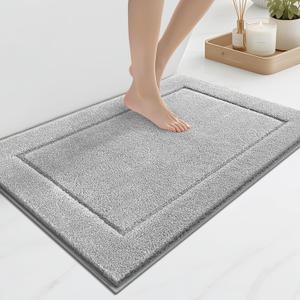anllugs Bathroom Rugs, Non-Slip Bath Rugs, 24" x 36", Light Grey
Extra Soft, Super Absorbent, Machine Washable, Quick Dry, Bath Mats for Shower and Bathtub, TPR Backing, Runner Rugs