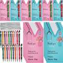 gisgfim 20 Sets Nurse Day Gift Funny Pens with Blessing Cards for Coworker Doctor Nurses Nursing Students Women Men on Nurses Week Nurse's day Party Favors