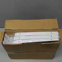 Closet Rod Bracket Heavy Duty Total Up to 300 lbs (6-Pack)- Wall Mounted Shelf Supports for Closet, Garage, Laundry, Rust-Proof Metal with Screws & Anchors, White