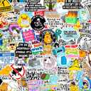 300 Pcs Funny Gift Stickers for Adults (Dirty) Meme Water Bottles Prank Pack Waterproof Cool Sticker for Laptop, Hard Hats, Sarcastic, Vinyl Decals Hilarious Gift