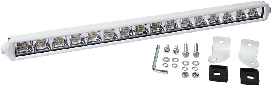 EXZEIT 22 Inch Led Light Bar for Boat Marine, 96W Waterproof Tested Deck/Dock Marine Lights 7700LMS 180Flood Light, 12/24 V Led boat Lights