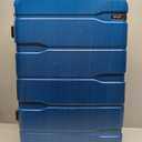 Coolife Luggage Expandable(only 28") Suitcase PC+ABS Spinner Built-In TSA lock 20in 24in 28in Carry on (Caribbean Blue., L(28in).)