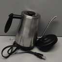 Bodum 34oz Bistro Gooseneck Electric Water Kettle, Pour Over Coffee & Tea, Brushed Stainless Steel